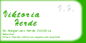 viktoria herde business card