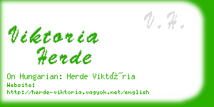 viktoria herde business card